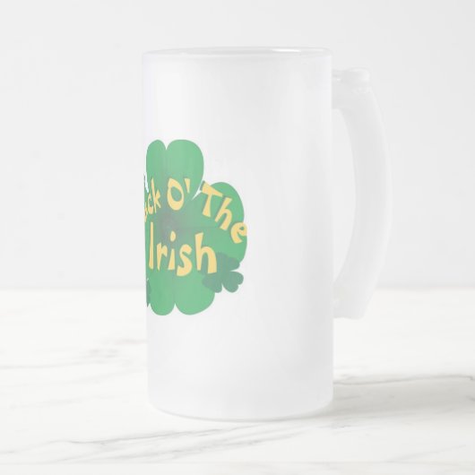 geluk van de ierse matglas bierpul (Voorkant rechts)