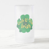 geluk van de ierse matglas bierpul (Center)