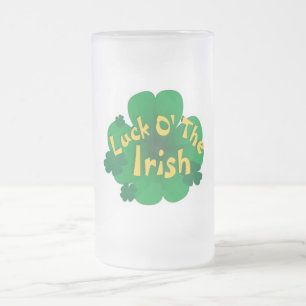 geluk van de ierse matglas bierpul