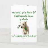 Geluk van de Ierse Pot van Goud, Regenboog, Groen Kaart (Achterkant)