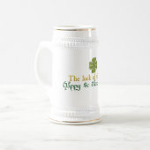 Geluk van de Ierse Stein Bierpul (Voorkant links)