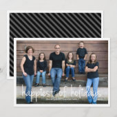 Geluk van de kerstcadeaukaart van Feestdagen Feestdagenkaart (Voorkant / Achterkant)