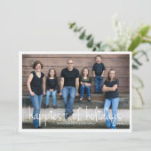 Geluk van de kerstcadeaukaart van Feestdagen Feestdagenkaart (Staand voorkant)