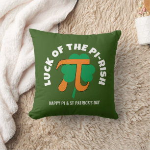 GELUK VAN DE PI RISH Pi Day St Patrick's Day Kussen