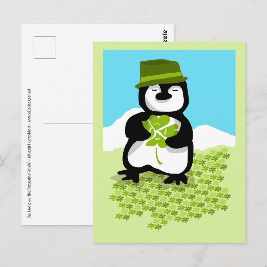 Geluk van de Pinguïns Briefkaart (Voorkant / Achterkant)