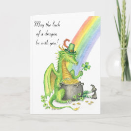 Geluk van een kaart van de Draak