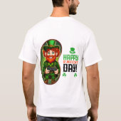 Geluk van het Ierse - Ierse Folklore Fest T-shirt (Achterkant)