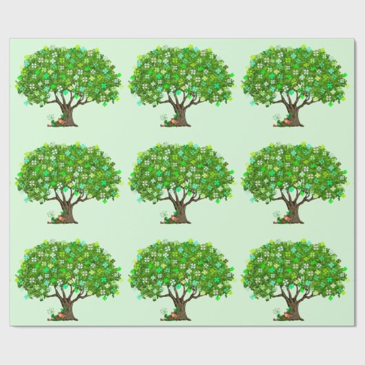 Geluk van het Ierse inpakpapier (Vlak)