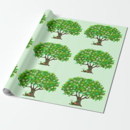 Geluk van het Ierse inpakpapier