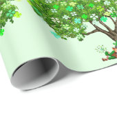 Geluk van het Ierse inpakpapier (Rol Hoek)