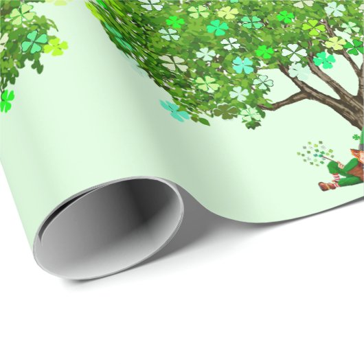 Geluk van het Ierse inpakpapier (Rol Hoek)