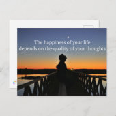 Geluk van je leven briefkaart (Voorkant / Achterkant)