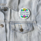 Geluk van kwilen ronde button 5,7 cm (In situ)