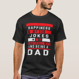 Geluk van mijn zoon, mijn schoonheidsvrouw en haar t-shirt