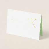 Geluk van St Patrick's Day met Shamrocks Vakantie Folie Kaarten (Voorkant)