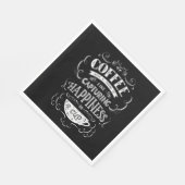 Geluk vastleggen in een beker servet (Hoek)