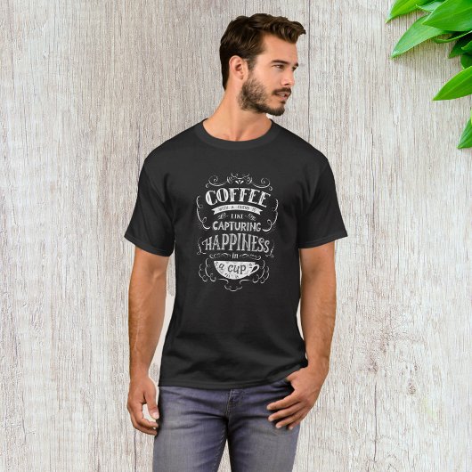 Geluk vastleggen in een beker t-shirt