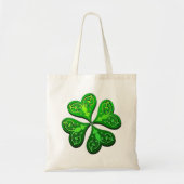 Geluk vierbladige klaver tote bag (Voorkant)