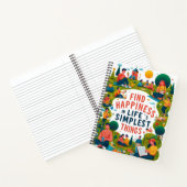 Geluk vinden in de eenvoudigste dingen van het lev notitieboek (Binnen)