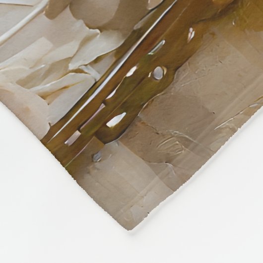 Geluk vinden in het moment… Lee Hiller Quote Fleece Deken (Hoek)