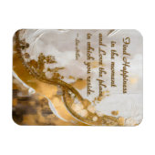 Geluk vinden in het moment… Lee Hiller Quote Magneet (Horizontaal)