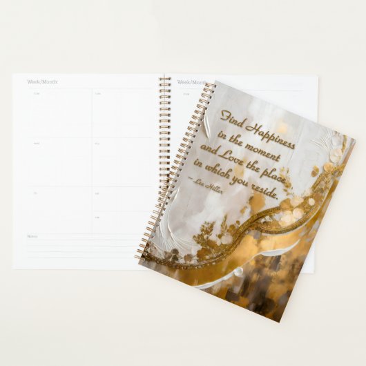 Geluk vinden in het moment… Lee Hiller Quote Planner (Display)