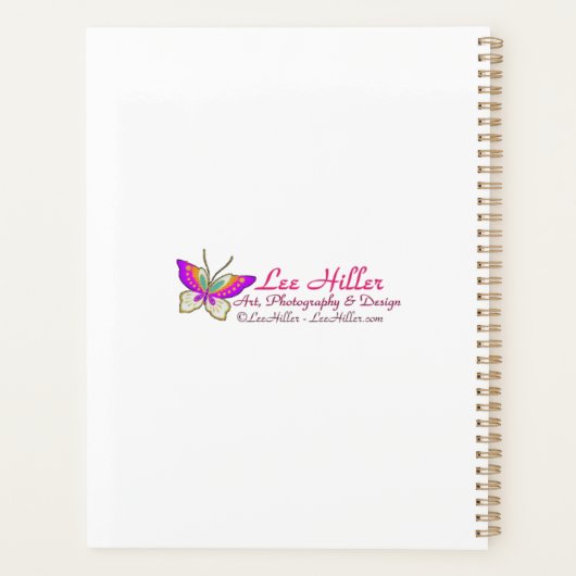 Geluk vinden in het moment… Lee Hiller Quote Planner (Achterkant)