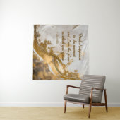 Geluk vinden in het moment… Lee Hiller Quote Wandkleed (In Situ (horizontaal))