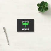 Geluk vliegt met een dragonfly post-it® notes (Kantoor)