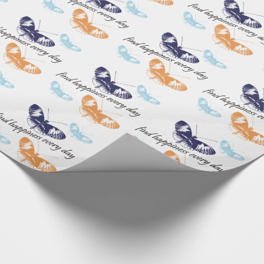 Geluk Vlinders Cadeaupapier (Hoek)