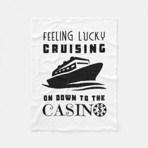 Geluk Voelend Aangestuurd Naar Het Casino Dollar P Fleece Deken
