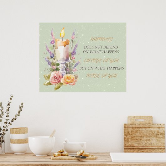 Geluk Voelt goed Poster (Keuken)