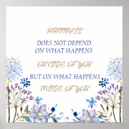 Geluk Voelt goed Poster