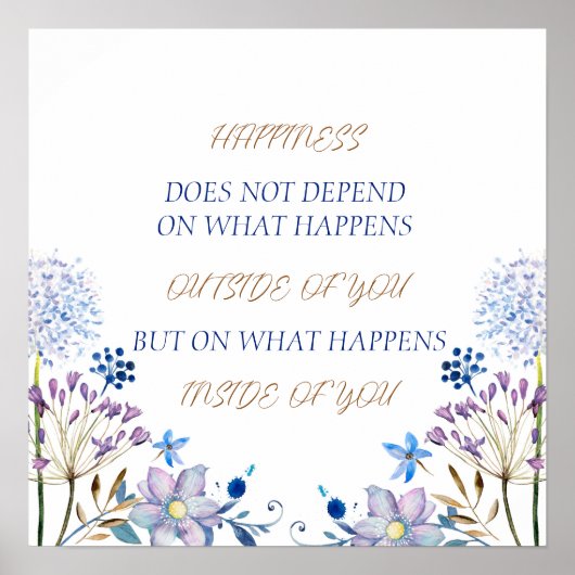 Geluk Voelt goed Poster (Voorkant)