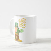 geluk voor de ieren koffiemok (Voorkant links)