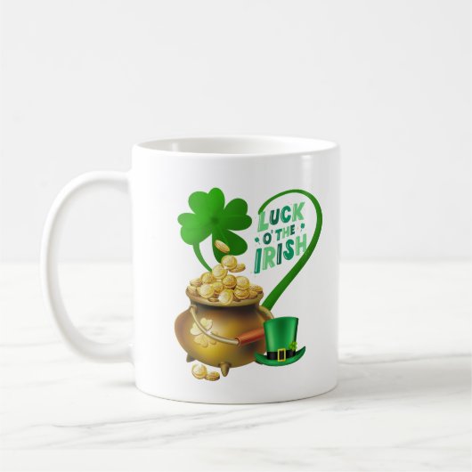 geluk voor de ieren koffiemok (Links)