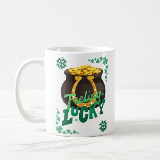 geluk voor de ieren koffiemok (Links)