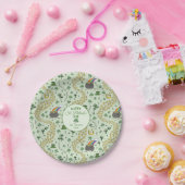 Geluk & Vreugde Munten & Groene Shamrocks St Patri Papieren Bordje (Feest)