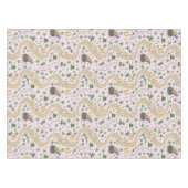 Geluk & Vreugde Munten & Groene Shamrocks St Patri Tafelkleed (Voorkant (Horizontaal))