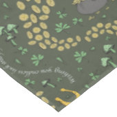 Geluk & Vreugde Munten & Groene Shamrocks St Patri Tafelkleed (Gekanteld)