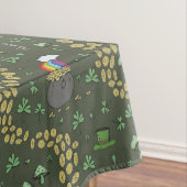 Geluk & Vreugde Munten & Groene Shamrocks St Patri Tafelkleed (Voorbeeld)