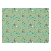 Geluk & Vreugde Munten & Groene Shamrocks St Patri Tafelkleed (Voorkant (Horizontaal))