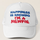 Geluk weet dat ik een Newfie ben Trucker Pet (Voorkant)