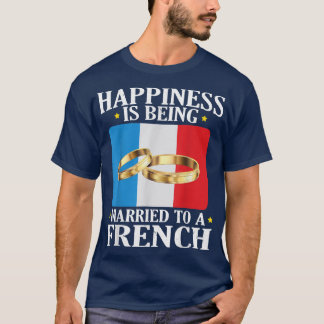 Geluk wordt gehuwd met een Franse echtgenoot wif T-shirt