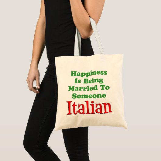 Geluk wordt getrouwd met de Italiaanse Canvas tas (Voorkant (product))