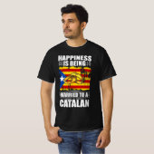 Geluk wordt getrouwd met een Catalaan T-shirt (Voorkant volledig)