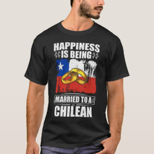 Geluk wordt getrouwd met een Chileense T-shirt