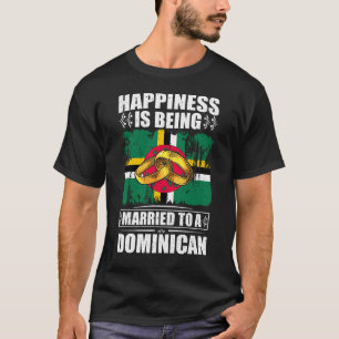 Geluk wordt getrouwd met een Dominicaanse T-shirt