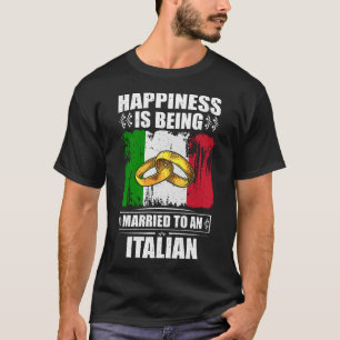 Geluk wordt getrouwd met een Italiaan T-shirt