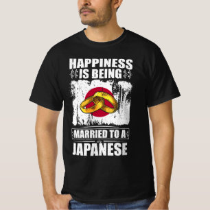 Geluk wordt getrouwd met een Japanner T-shirt